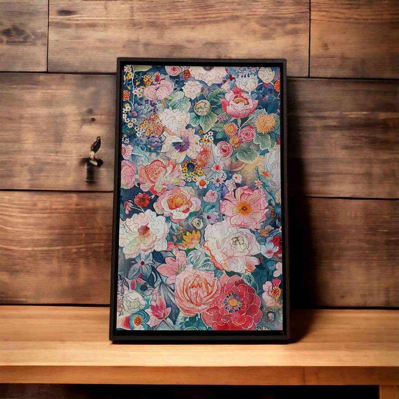 莫待無花-富麗之華【壁虎拼圖】 - 擺飾/家飾品 - 木頭 多色