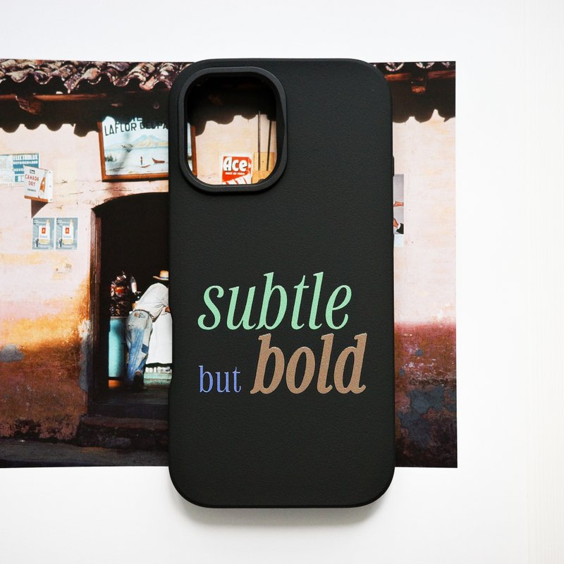 subtle but bold/黑/犀牛盾防摔iPhone手機殼 - 手機殼/手機套 - 塑膠 白色