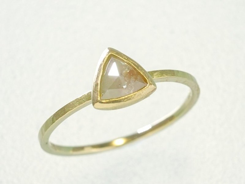 Japan Quality | 0.41ct Natural Diamond Stacking Ring Peach 14K YG - 戒指 - 其他金屬 金色