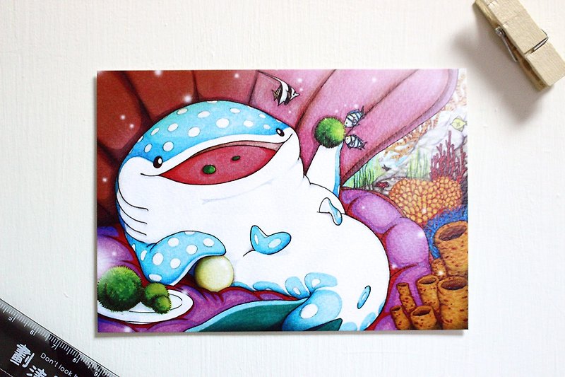 Tofu shark little spot whale shark Postcard story picture-little bit and small hills - Cards & Postcards - Paper 
