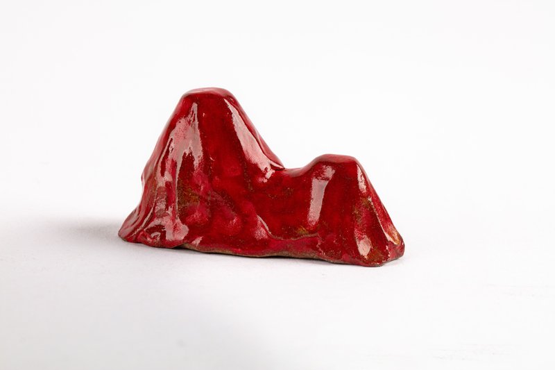 Mountain shaped ornaments - ของวางตกแต่ง - ดินเผา สีแดง