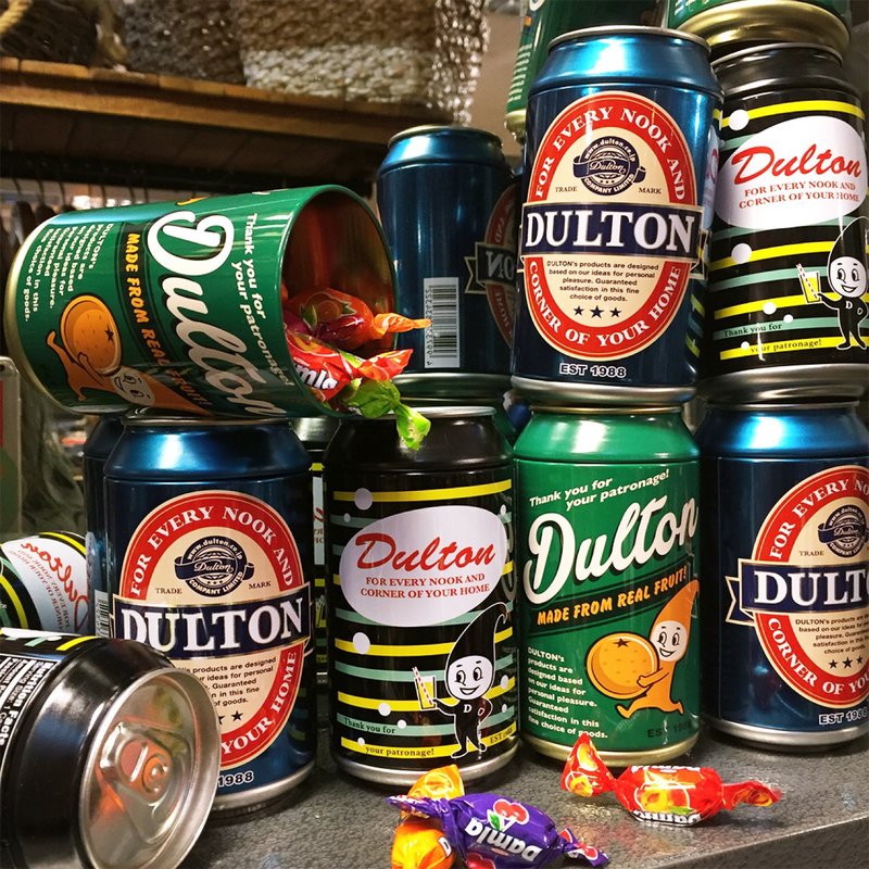 DULTON storage beer shape tin can - Items for Display - Other Metals Multicolor