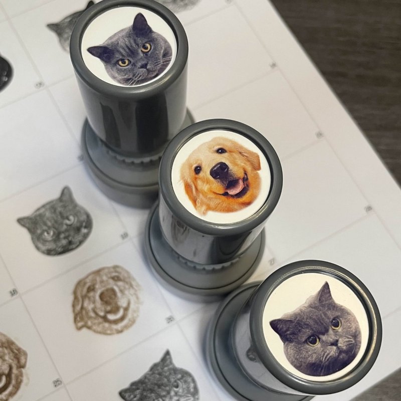 【客製化】高清寵物印章 附補充墨水 - 客製化寵物商品 - 塑膠 