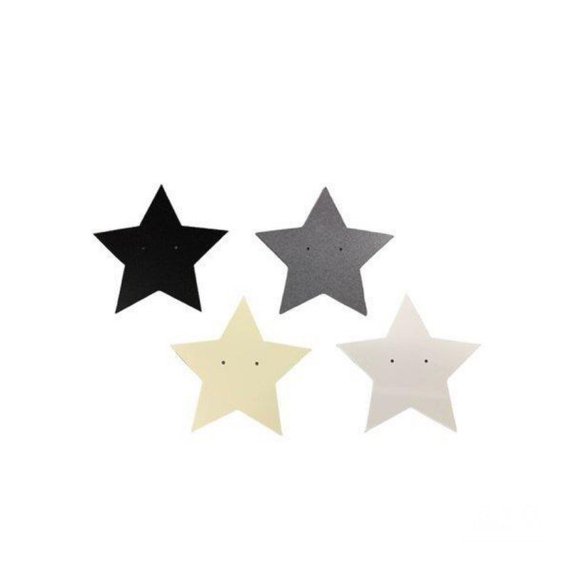 ピアス台紙 星 S LOGO入れ無料 国産 50枚 4color - 居家收納/收納盒/儲物盒 - 紙 黑色