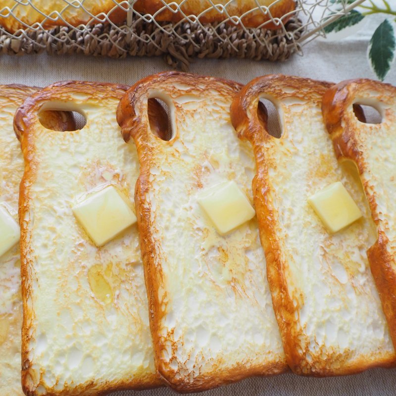 iPhone7.8 plus / butter toast iPhone case - 手機殼/手機套 - 黏土 咖啡色
