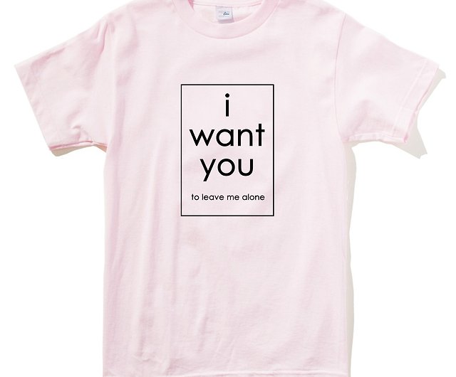 男性用と女性用の半袖tシャツの薄ピンクのテキストを英語で放っておいてほしい ショップ Hipster Tシャツ Pinkoi