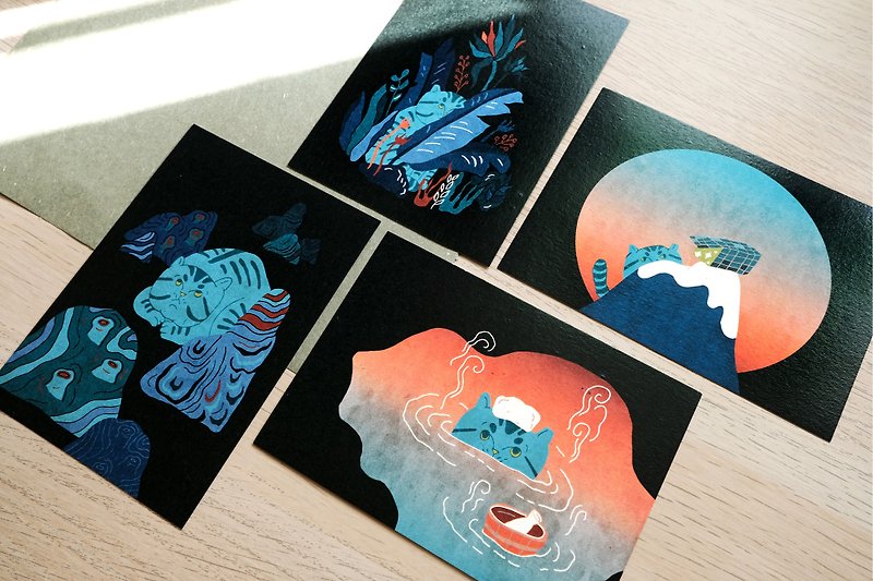 Biandong postcards into the group - การ์ด/โปสการ์ด - กระดาษ หลากหลายสี