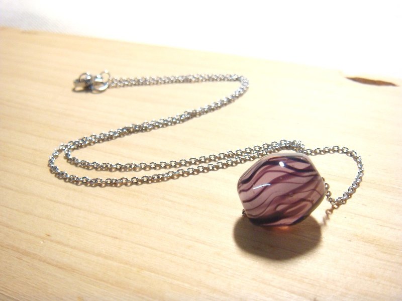 Grapefruit Forest Glass - Random - Glass Necklace - Necklaces - Glass Multicolor