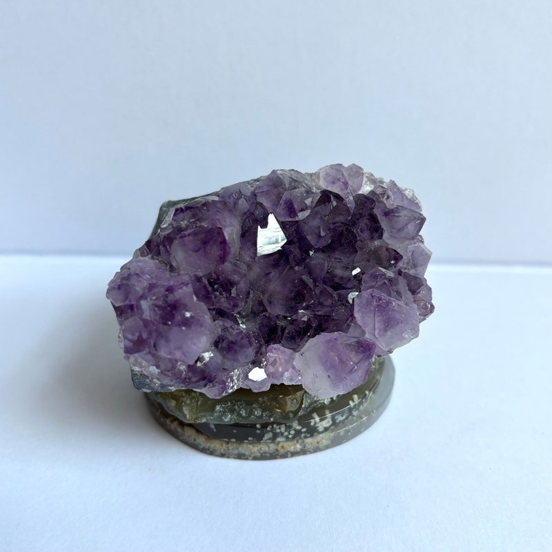 *Spiritual little cutie*Natural Brazilian amethyst town Amethyst - ของวางตกแต่ง - คริสตัล สีม่วง