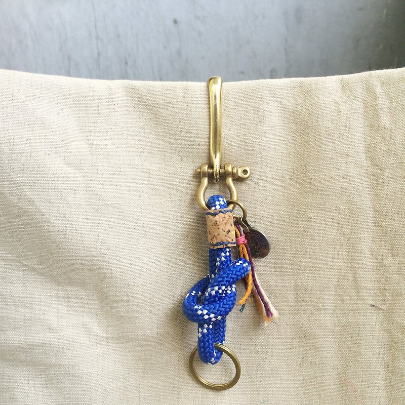 Ethnic climbing rope key chain~ Valentine's Day gift birthday present Christmas gifts Natural wire. Indian. - อื่นๆ - วัสดุอื่นๆ 