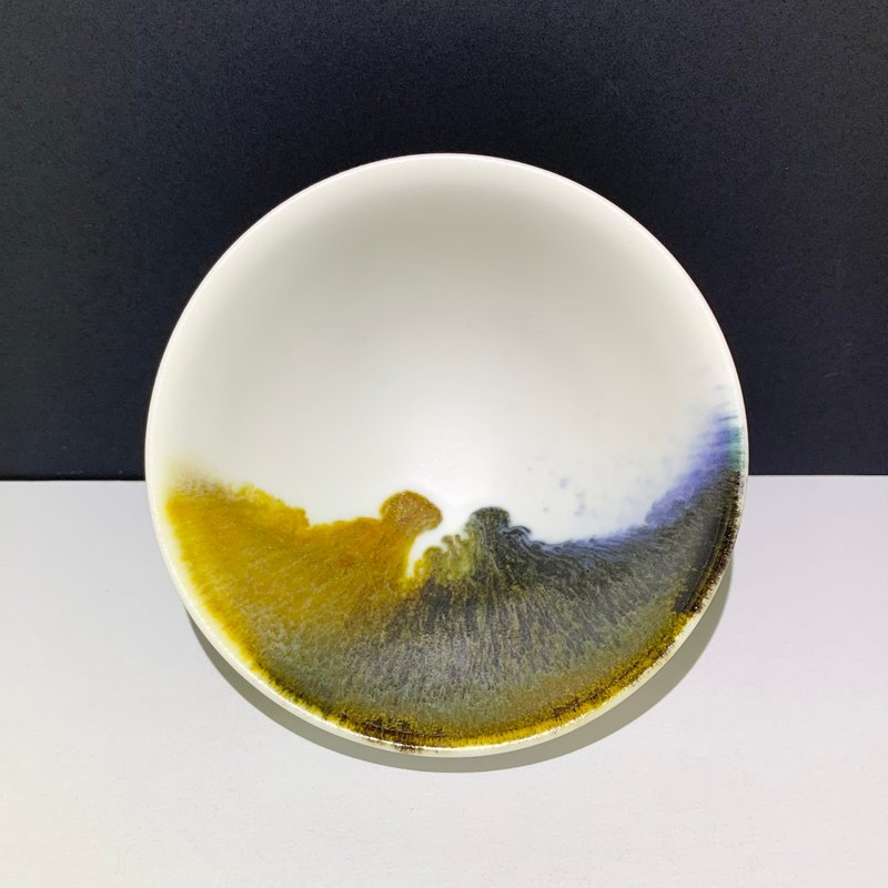 寫意汝窯山水中茶碗主人杯 / 邱毓寧 / 鶯歌燒 / A60 - 茶壺/茶杯/茶具 - 瓷 多色