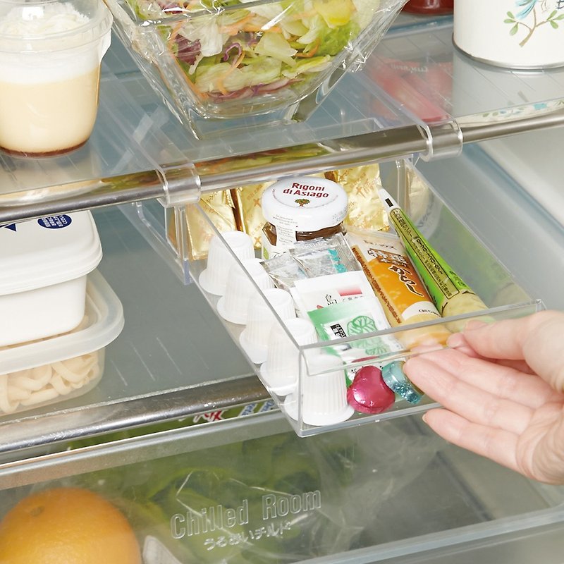 Japan ISETO Japanese Hanging Refrigerator Drawer Storage Box - Wide Version - Storage - Plastic Transparent