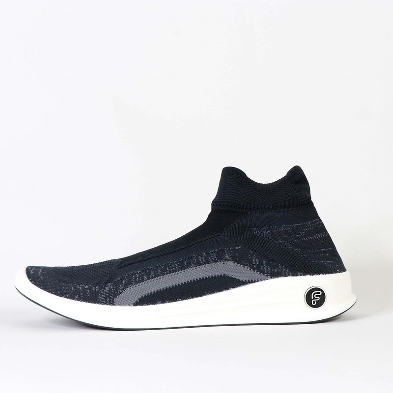 【Feebees】Founding 2.0_Black (runners barefoot sports socks and shoes made in Taiwan) - Men's Casual Shoes - Other Materials 