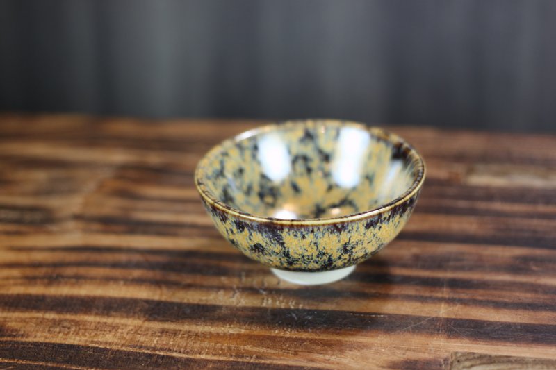 [Thank you, teacher] 60ml Mud Tianmu Glazed Perfect Tea Cup, a work by the famous Yingge artist Ye Minxiang - ถ้วย - เครื่องลายคราม 