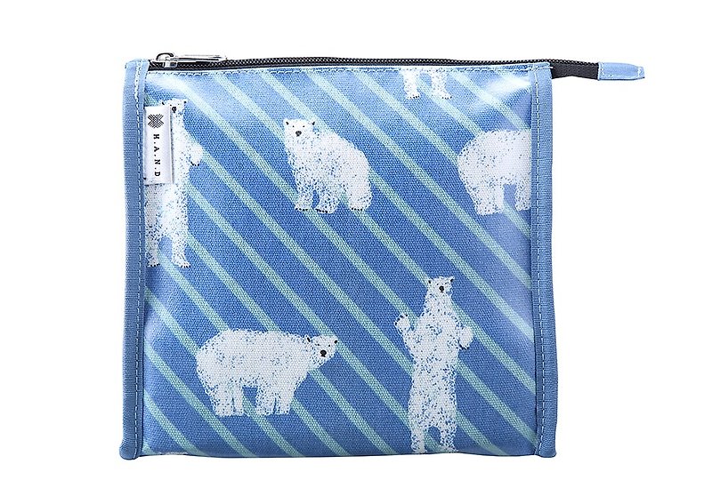Animal Pattern Waterproof Debris Pack Stationery Bag Cosmetic Bag - Polar Bear - กระเป๋าเครื่องสำอาง - พลาสติก 