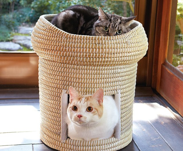 Handmade Grass Cat Nest Pet Nest Cat Bed Pet Straw Bed Kitten Cat