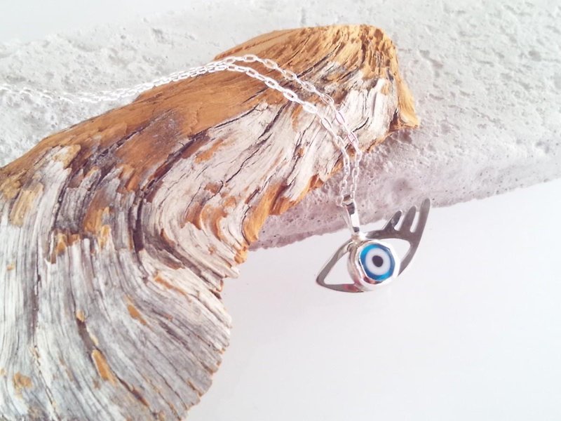 ◇ Evil Eye SV pendant to prevent evil eyes ◇ [PB] - Necklaces - Other Metals 