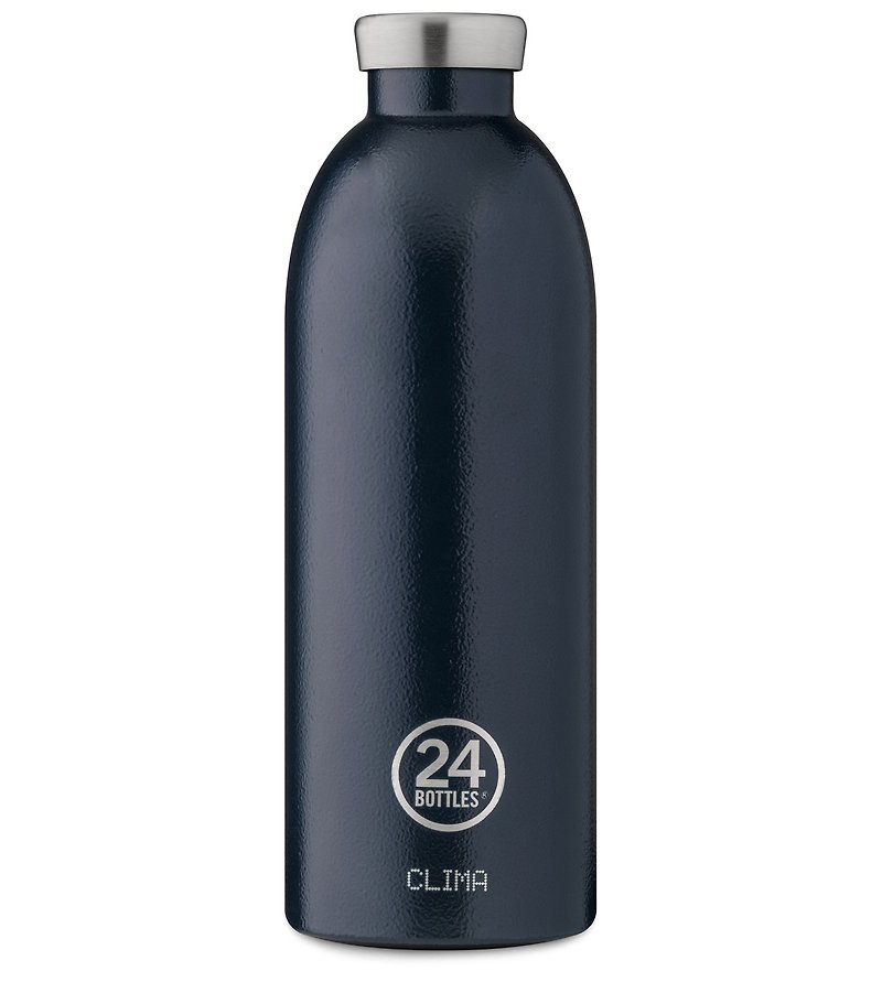Italy 24Bottles [CLIMA Thermal Insulation Series] Abyss Blue - 850ml Stainless Steel Bottle - กระติกน้ำ - สแตนเลส สีน้ำเงิน