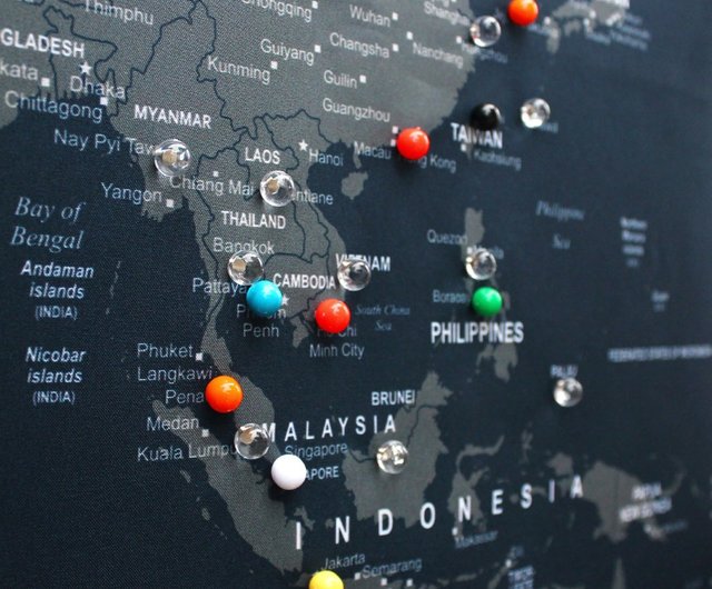 Umapカスタムマップ 世界地図 Navy Blue ネイビー ショップ Umade ポスター 絵 Pinkoi