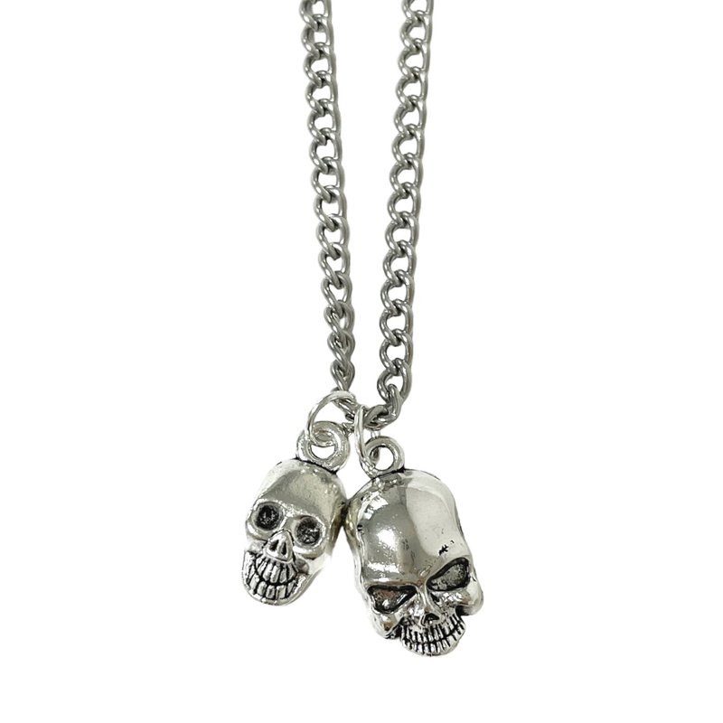 SKELETONx2 NECKLACE - 項鍊 - 不鏽鋼 銀色