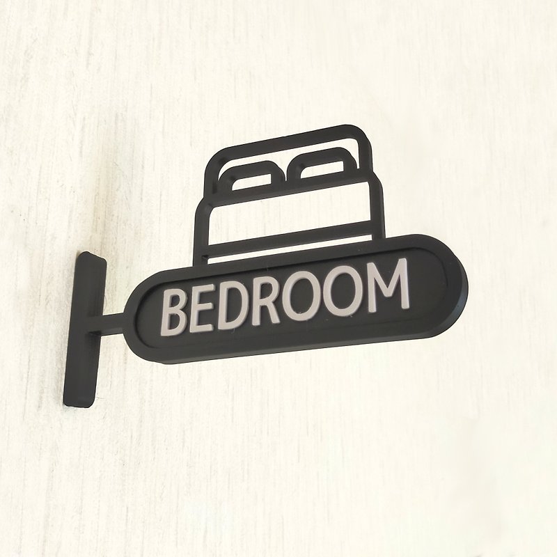 Bedroom sign bedroom mark protruding type - อื่นๆ - พลาสติก 