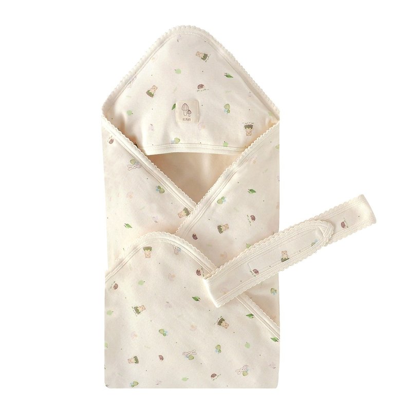 [SISSO organic cotton] forest baby towel - ผ้าให้นม - ผ้าฝ้าย/ผ้าลินิน ขาว