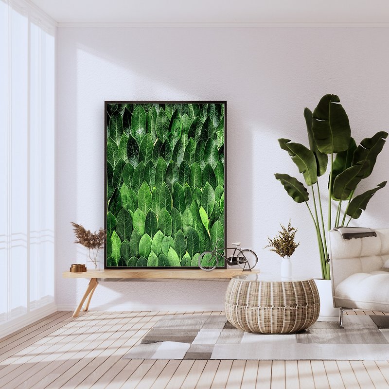 Natural green decoration hanging paintings and exquisite picture frames are essential for interior decoration to add natural beauty to the space. - โปสเตอร์ - วัสดุอื่นๆ 
