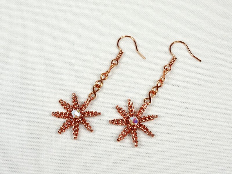 Snowflake B - Earrings & Clip-ons - Other Metals 