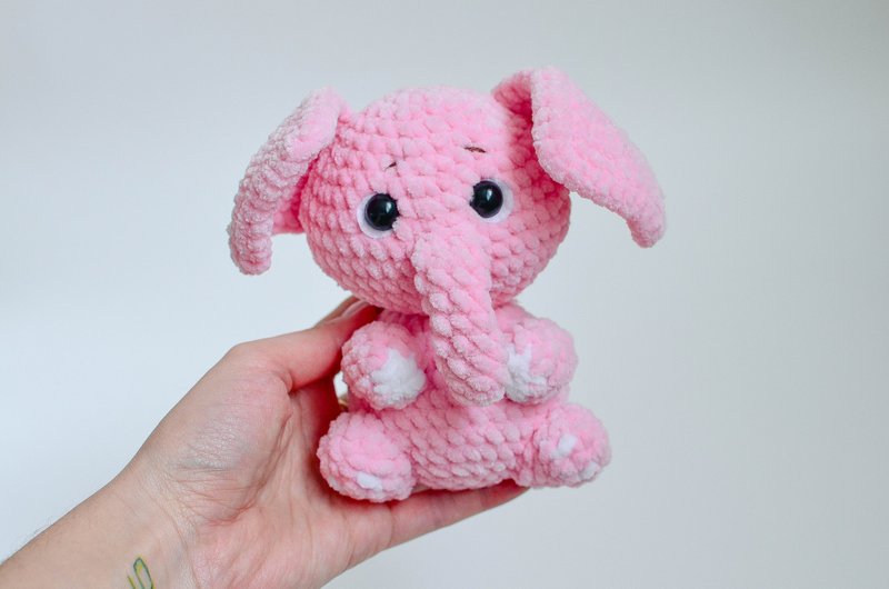 Crochet Elephant pattern, amigurumi animals, easy PDF tutorial DIY - Knitting, Embroidery, Felted Wool & Sewing - Thread 