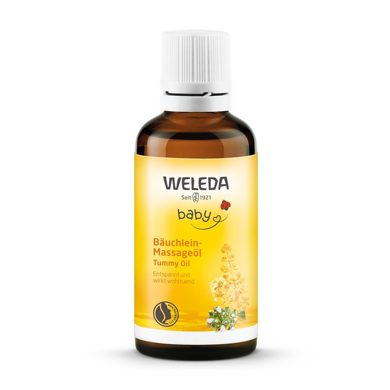 Stabilize mood | Moisturize skin [WELEDA] Baby belly soothing massage oil 50ml - Skincare & Massage Oils - Other Materials Orange