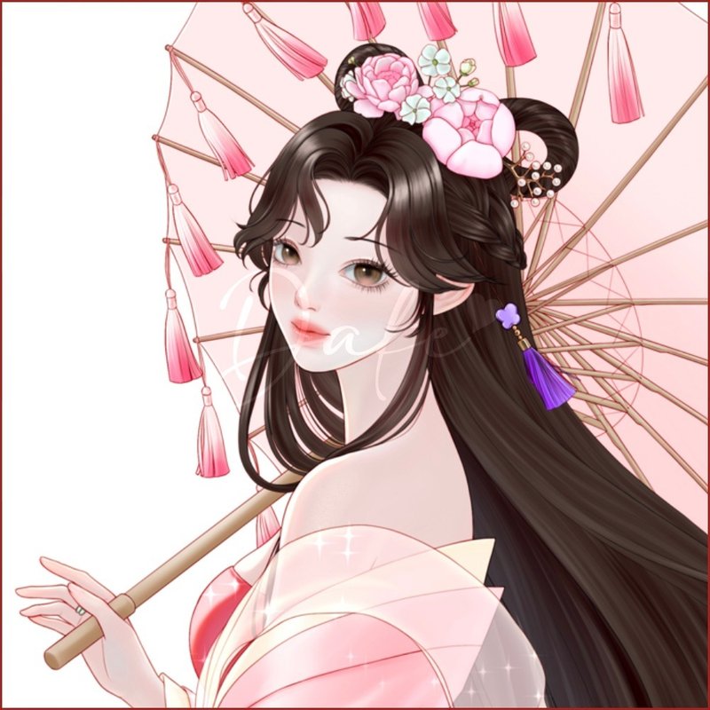 Moon Fairy - 貼紙 - 紙 多色