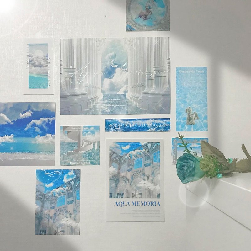 Aqua Memoria Mini Poster Set - Posters - Paper Blue