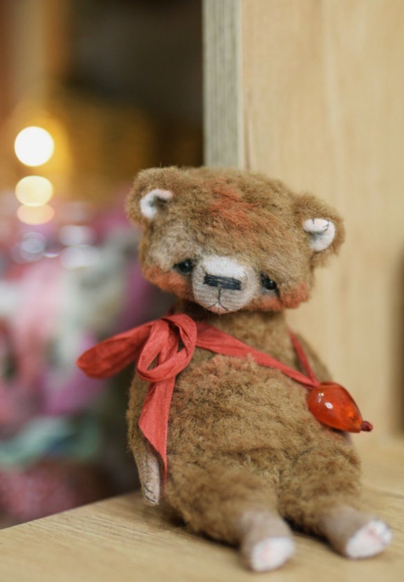 Browny  bear - Stuffed Dolls & Figurines - Other Materials Brown