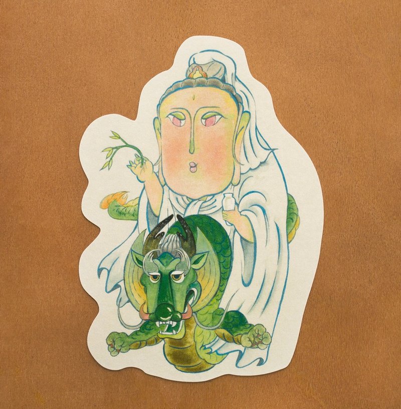 God-shaped postcards - Avalokitesvara Bodhisattva last stock! - Cards & Postcards - Paper Green
