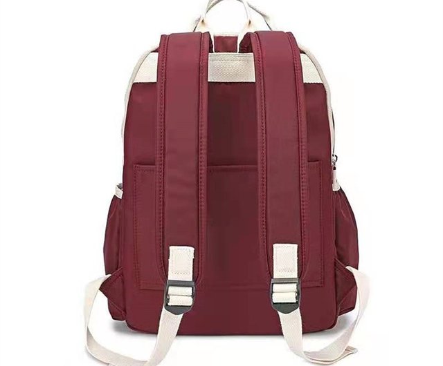 Backpack-bag Anello (red with Brown)