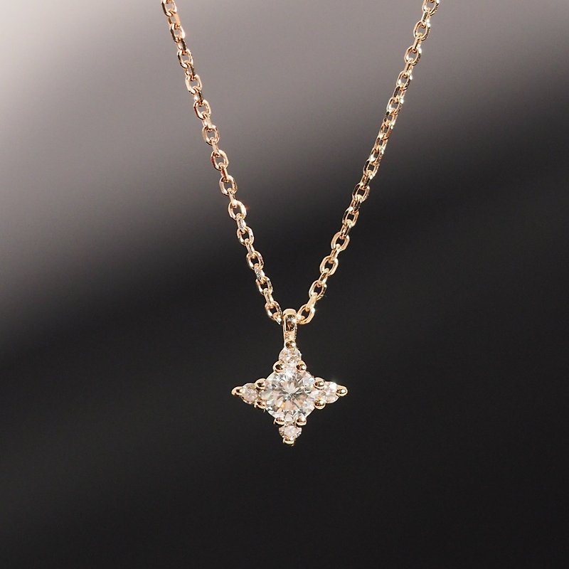 18K Gold The Brightest Star Necklace - สร้อยคอ - เครื่องประดับ 