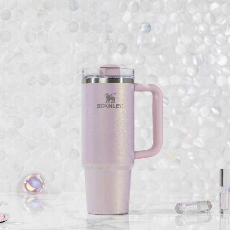 STANLEY 冒險系列 吸管隨手杯2.0 0.88L / 星辰裸粉 - 保溫瓶/保溫杯 - 不鏽鋼 
