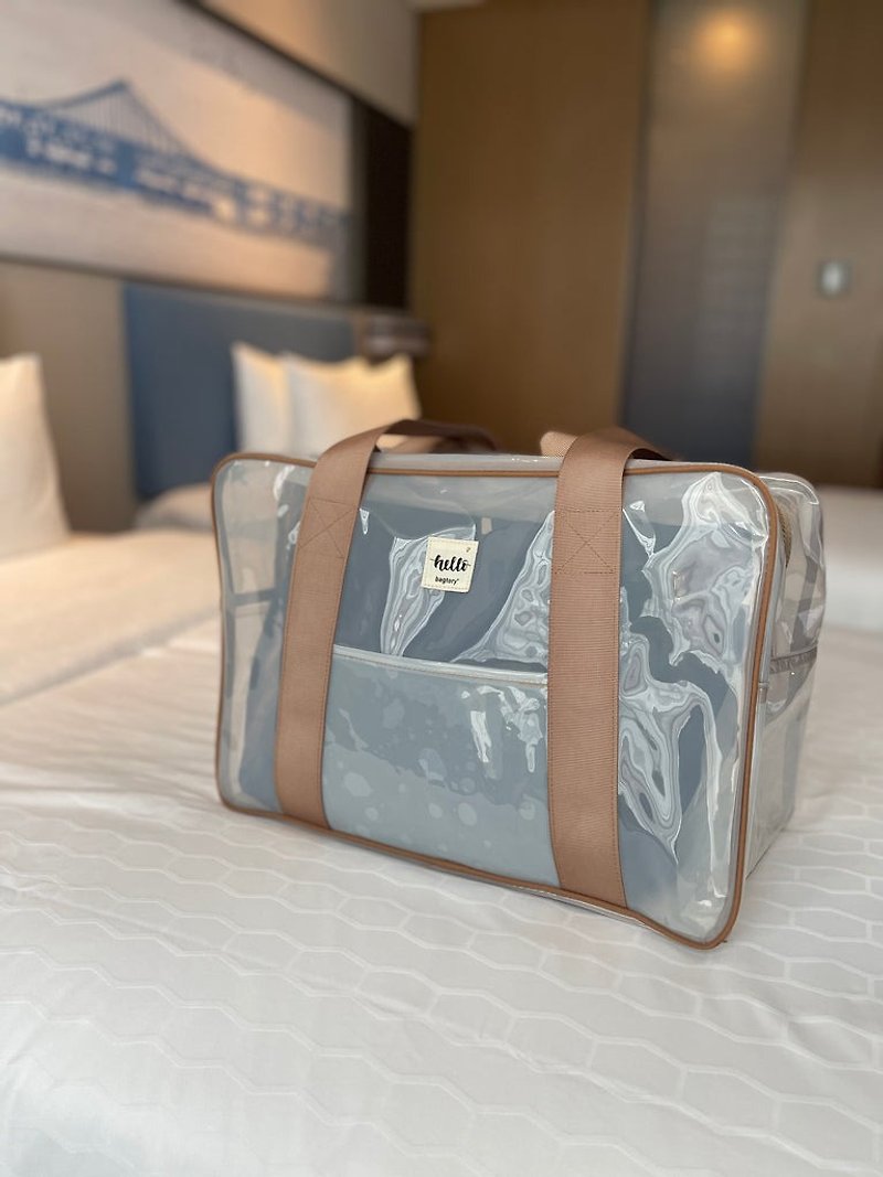 BAGTORY Hello Sandy Beach Bag Travel Bag Loot or Souvenir Bag | SMALL BH30 (26L) - Other - Plastic 