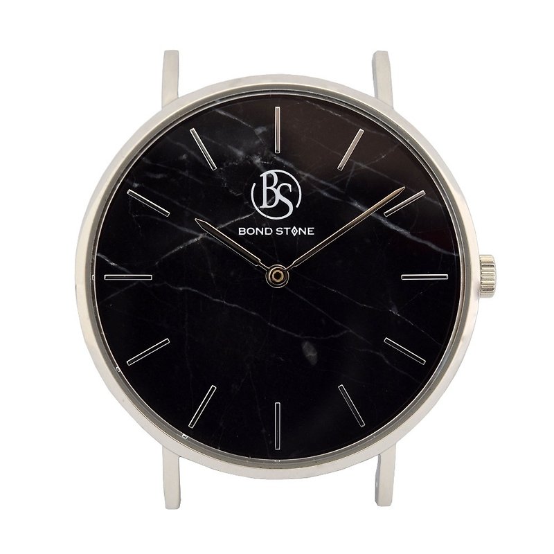 SHINE BLACK MARQUINA 36mm Stone Watch - 男錶/中性錶 - 石頭 銀色