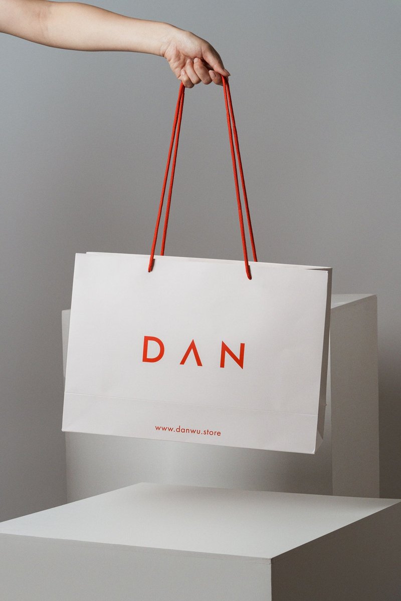 DAN Gift gift bag - Handbags & Totes - Paper White