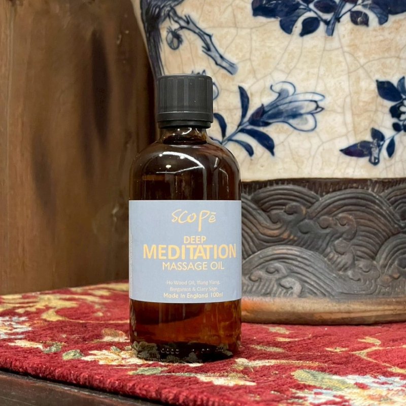 【SCOPē（スコッペ）】瞑想 イングリッシュマッサージオイル 100ml - ウッディトーン - 2026年新作発売 - ボディケア・マッサージオイル - コンセントレート・抽出物 