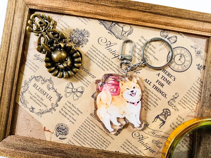 KR519可愛吊飾cute pendant_柴犬Shiba Inu.E - 鑰匙圈/鑰匙包 - 塑膠 多色