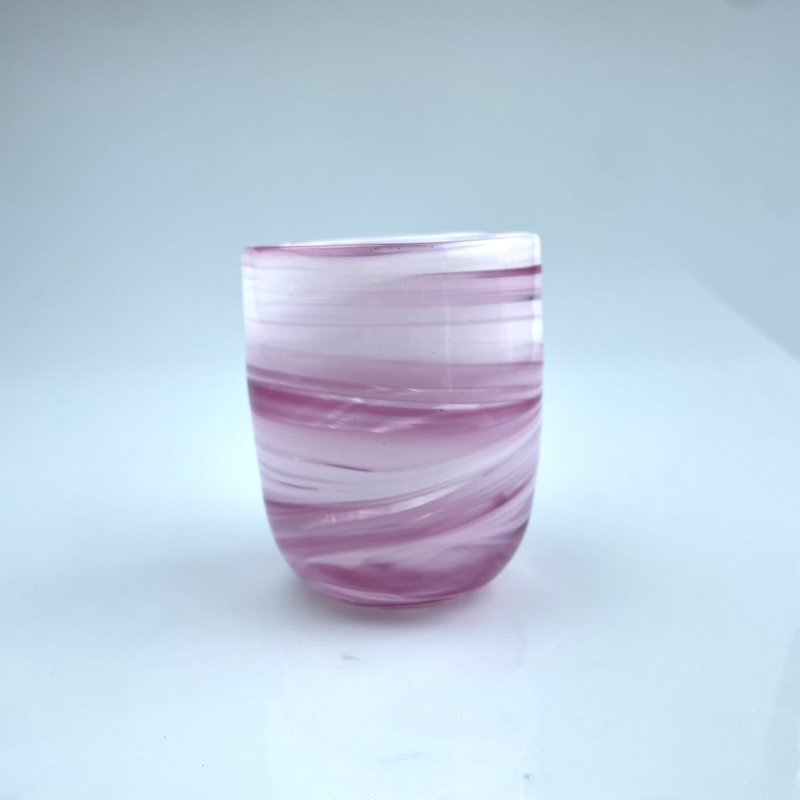 櫻雲杯 手作玻璃杯 純手工吹製 - 玻璃杯 - 玻璃 粉紅色