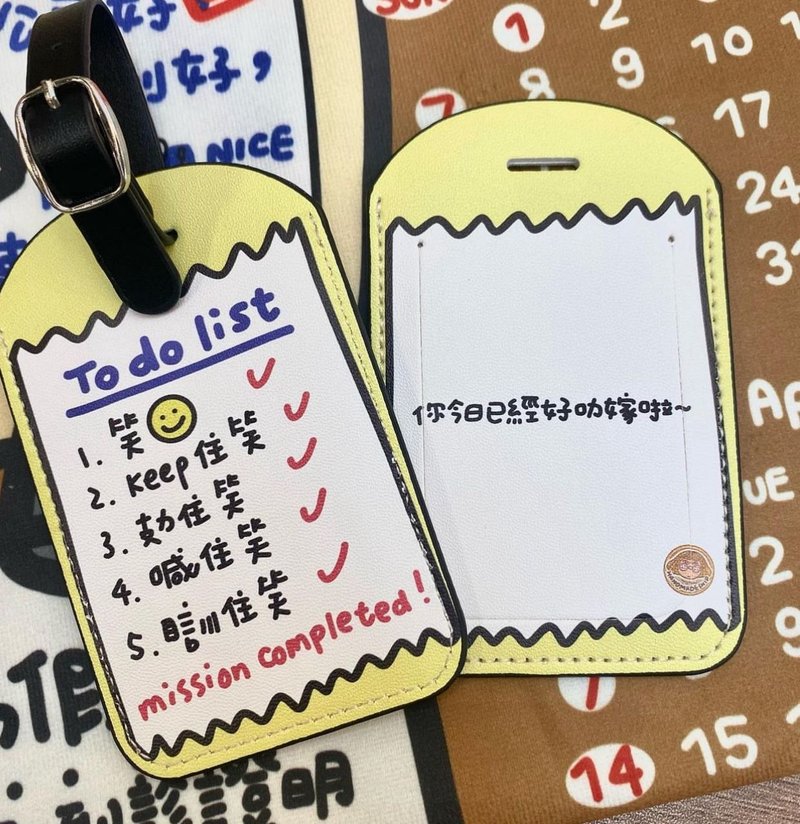 Luggage Tag-TO DO LIST - Luggage Tags - Other Materials 