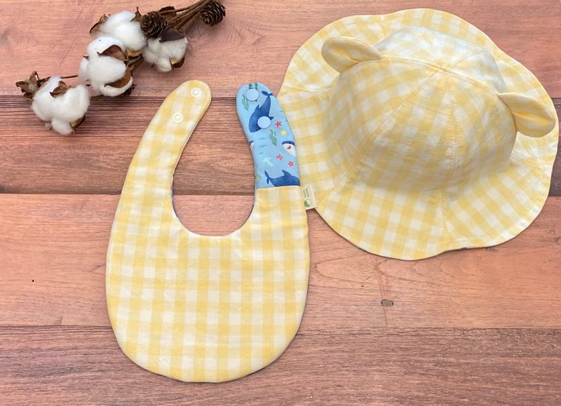 Bear ears petal hat - Baby Hats & Headbands - Cotton & Hemp Yellow