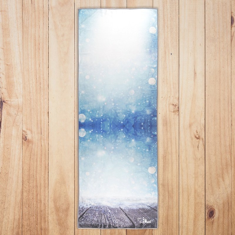 SUSI包邊止滑顆粒 瑜珈鋪巾【落雪】皮拉提斯/熱瑜珈/旅行瑜珈 - 瑜珈墊 - 其他材質 