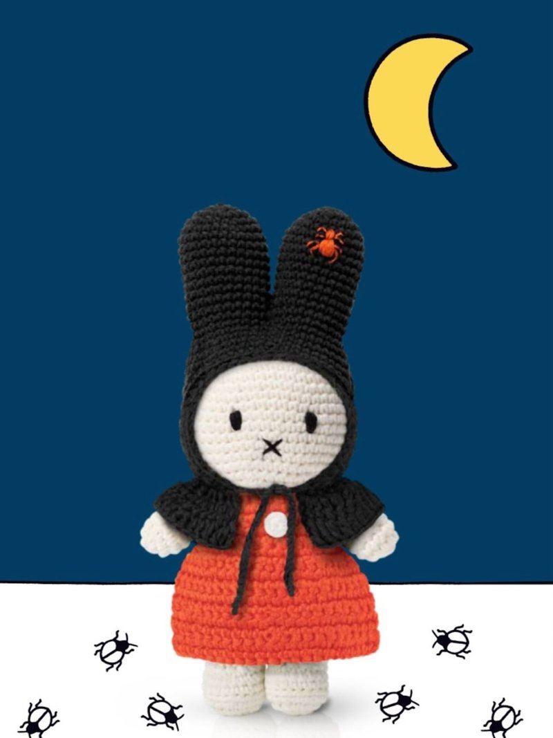 荷蘭進口Miffy【萬聖節系列】Just Dutch授權正版手工純棉鉤針 - 公仔/玩偶 - 棉．麻 紅色