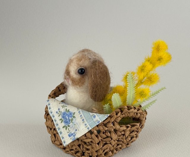 羊毛フェルト うさぎ ライオンヘッド ハンドメイド みんみん 羊毛フェルト うさぎ ライオンヘッド ハンドメイド みんみん様