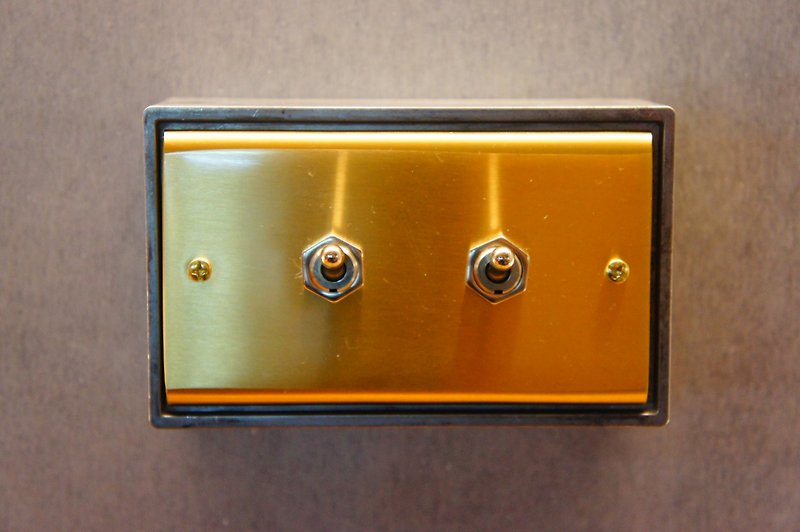 Edison-industry industrial retro Bronze wind two open switch Bronze LOFT - Lighting - Other Metals Khaki