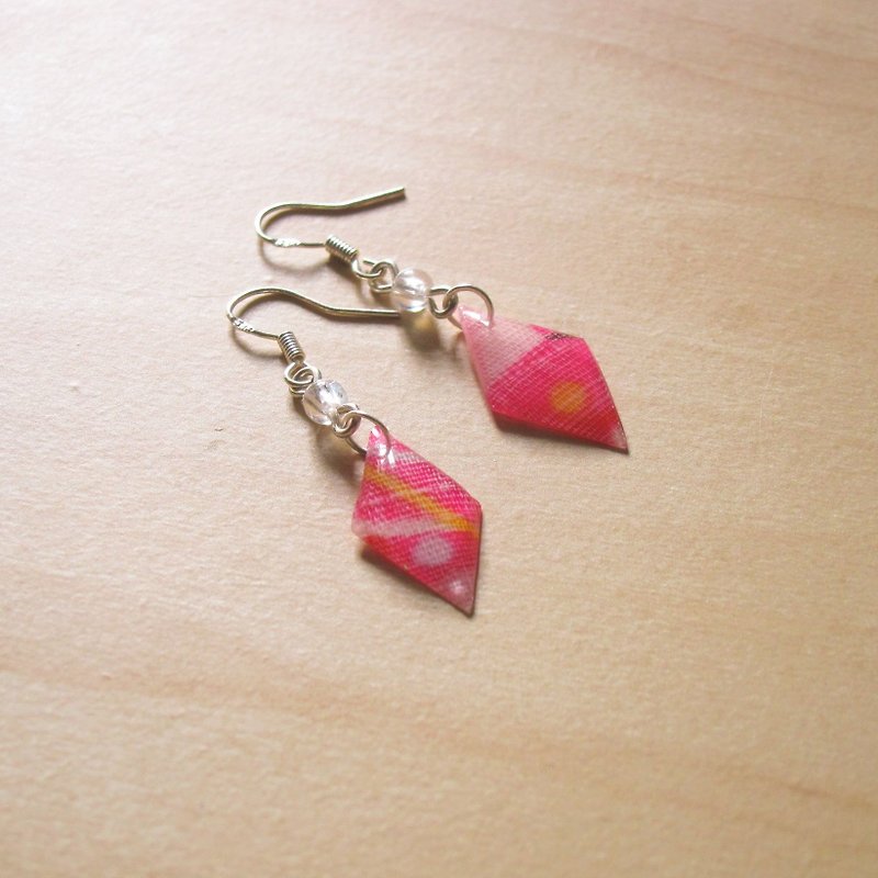 Colorful // 2nd use accessories/ cloth accessories/ cloth earrings - ต่างหู - ผ้าฝ้าย/ผ้าลินิน 